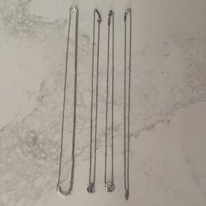 4 Alex and Ani 925 Silver Necklaces